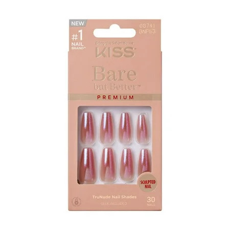 Kiss Bare but Better Premium Nails - Shiny | Walmart (US)
