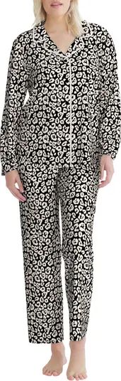Anne Klein Velour Long Sleeve Notch Pajama Set | Nordstromrack | Nordstrom Rack