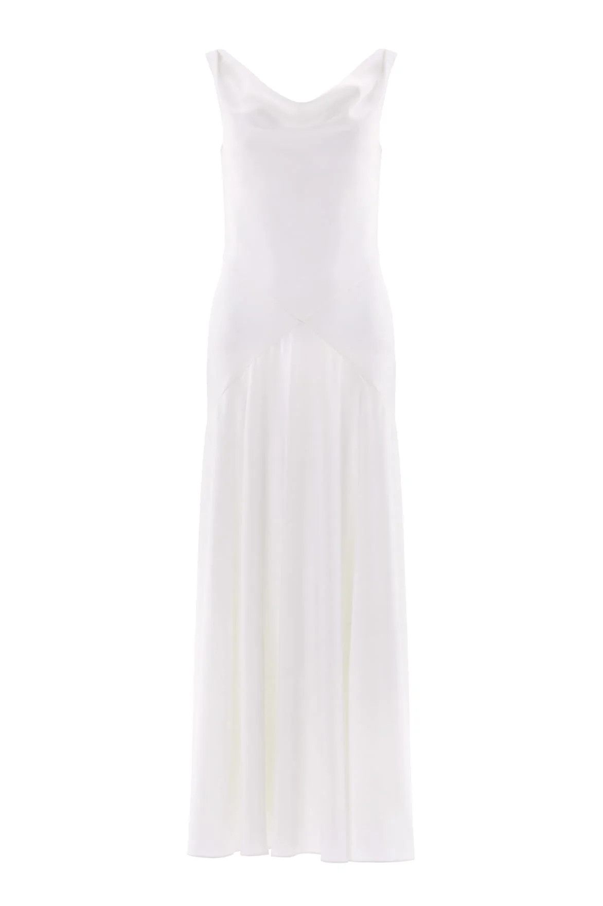 Evangeline Satin Cowl Neck Gown | Needle & Thread