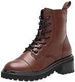 The Drop Women's Sparta Chunky Sole Lace Up Combat Boot, Chocolate, 5 | Amazon (US)