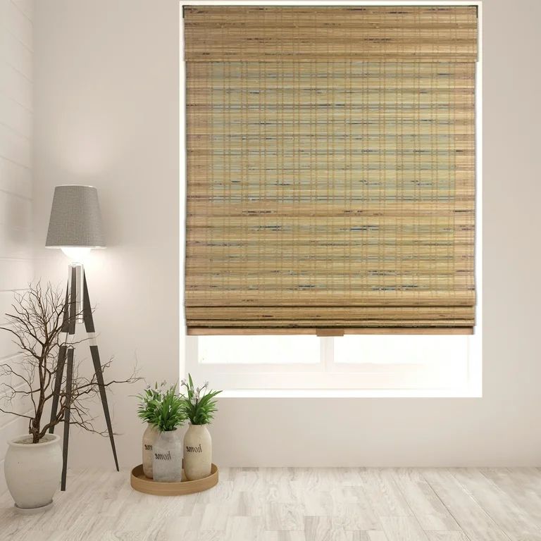 Arlo Blinds Cordless Tuscan Bamboo Roman Shade - Size: 20"W x 60"H | Walmart (US)