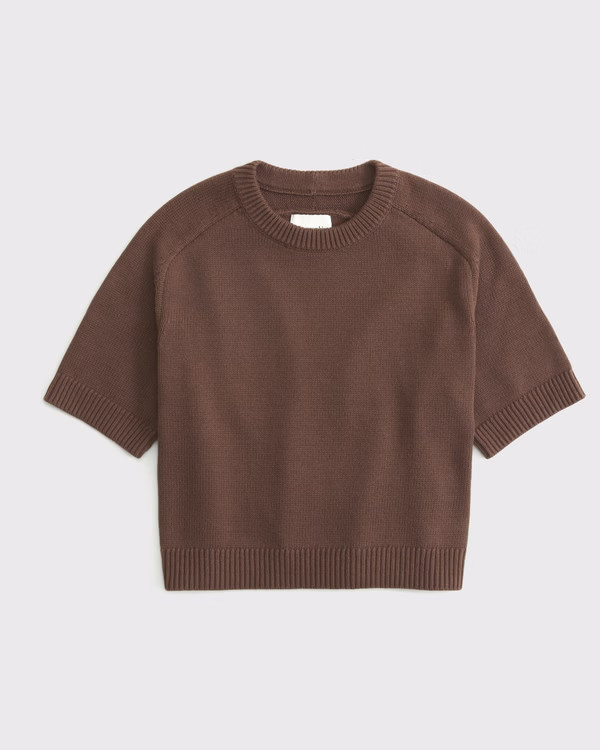 The A&F Madeline Crew Sweater Tee | Abercrombie & Fitch (US)