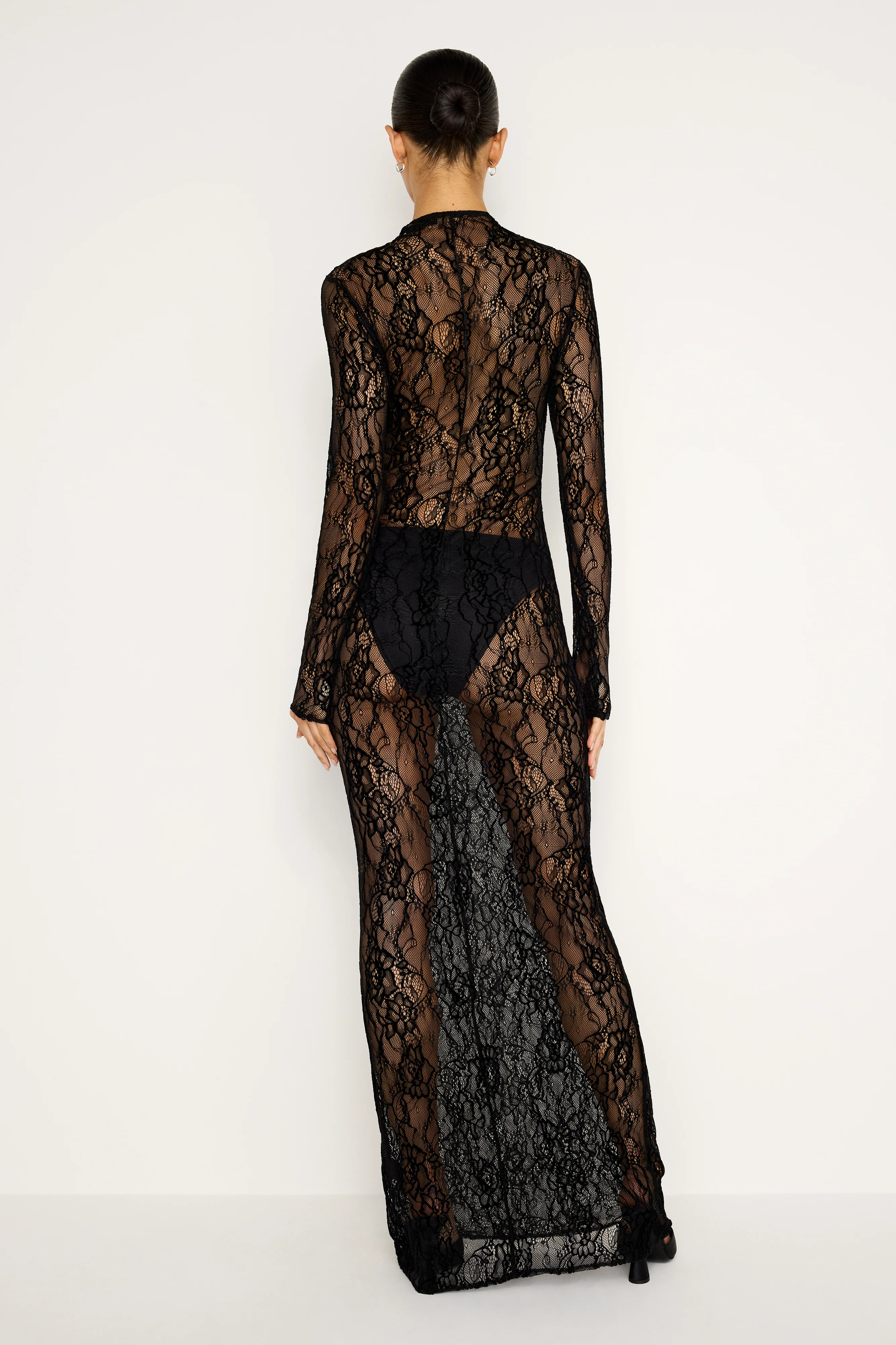 LACE MAXI DRESS | BLACK001 - GOOD AMERICAN | Good American