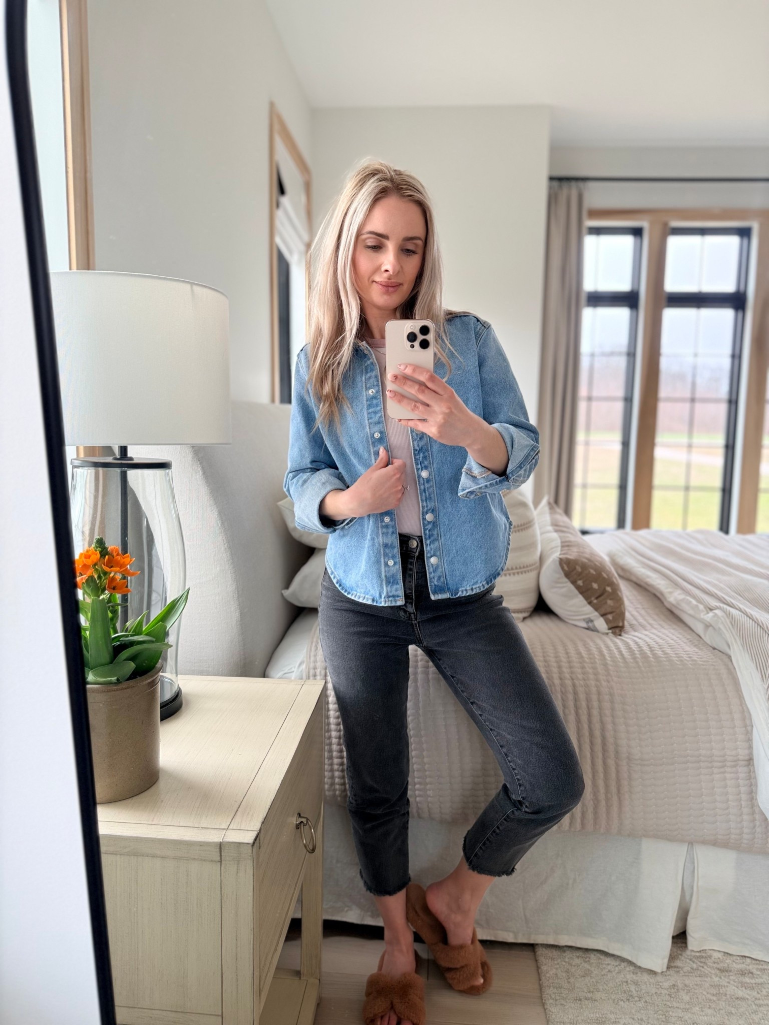 Casual..wearing size 24 denim bottoms and XS denim jacket

#LTKootd #LTKPetite #LTKmomlife