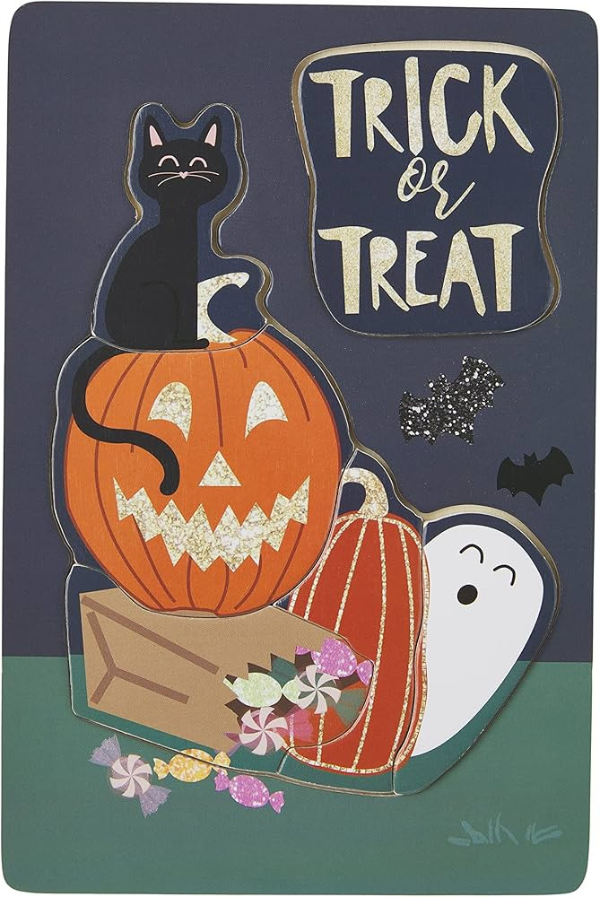 Mud Pie Wood Puzzle, Trick Or Treat | Amazon (US)