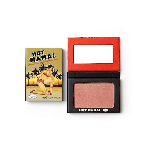 theBalm Hot Mama,Shadow/Blush, Subtle Highlighter, Peachy-Pink Shade | Amazon (US)