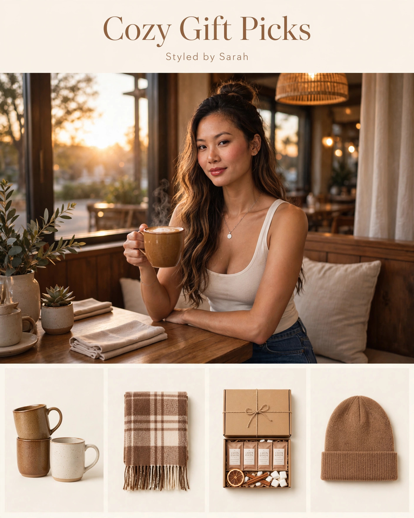 Gifts Under $20 🎁 Thoughtful finds — Threshold stoneware mug set, Old Navy plaid blanket scarf, hot cocoa sampler gift set, and cozy beanie. #LTKHoliday #giftsunder20 #giftguide 

 