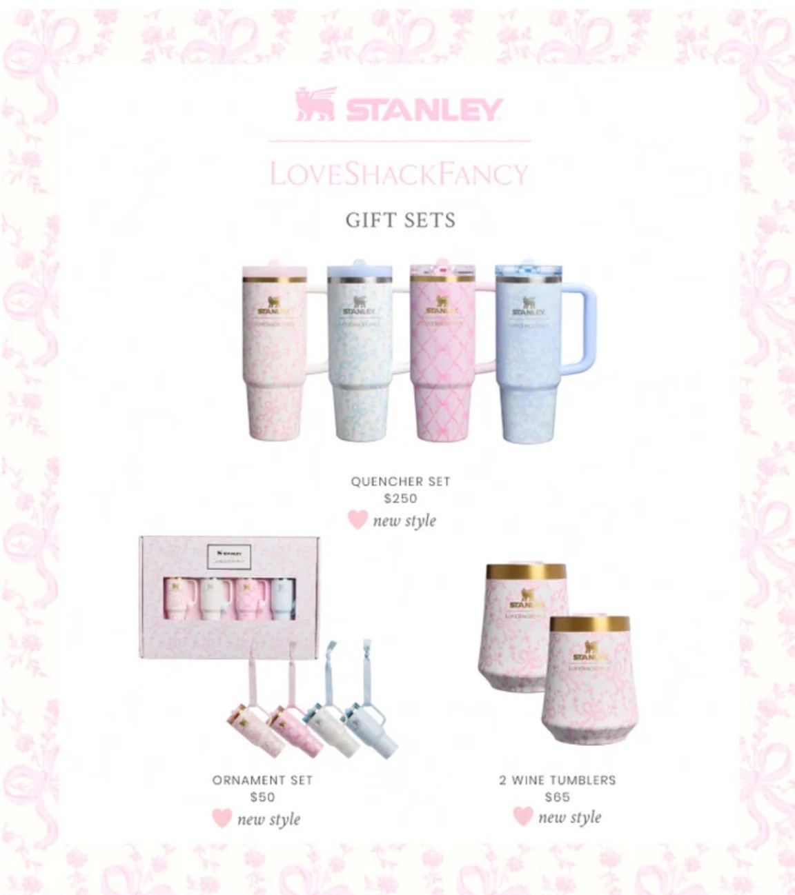 Stanley x LoveShackFancy

Giftable sets and treats! 

#LTKHoliday #LTKFindsUnder100 #LTKGiftGuide