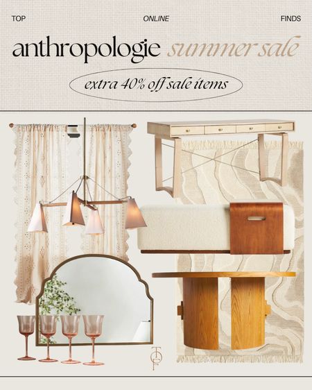 Anthropologie summer sale - extra 40% off sale items! 🏷️ 

Anthro, anthro home, home sale, Anthropologie home, home decor, summer sale, 4th of July sale, home inspo 

#LTKxAnthro #LTKhome #LTKsalealert