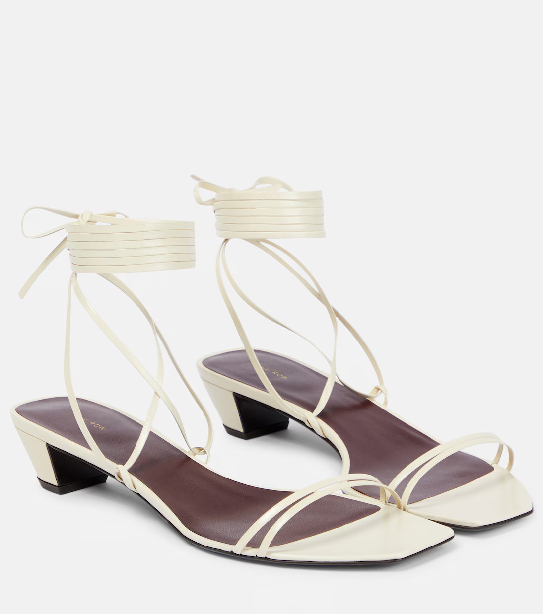 Graphic Strap leather sandals | Mytheresa (UK)