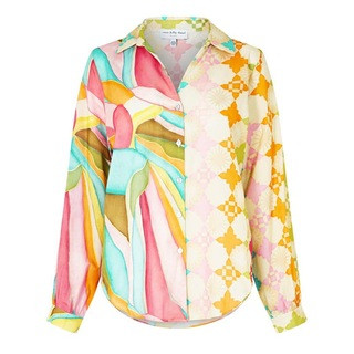 Multi Abstract Miley Shirt | Flannels UK