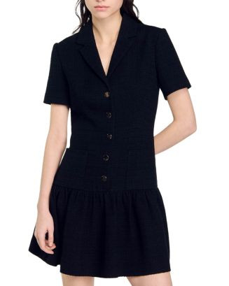 Sandro Raphaelle Tweed Mini Dress  | Bloomingdale's Women | Bloomingdale's (US)
