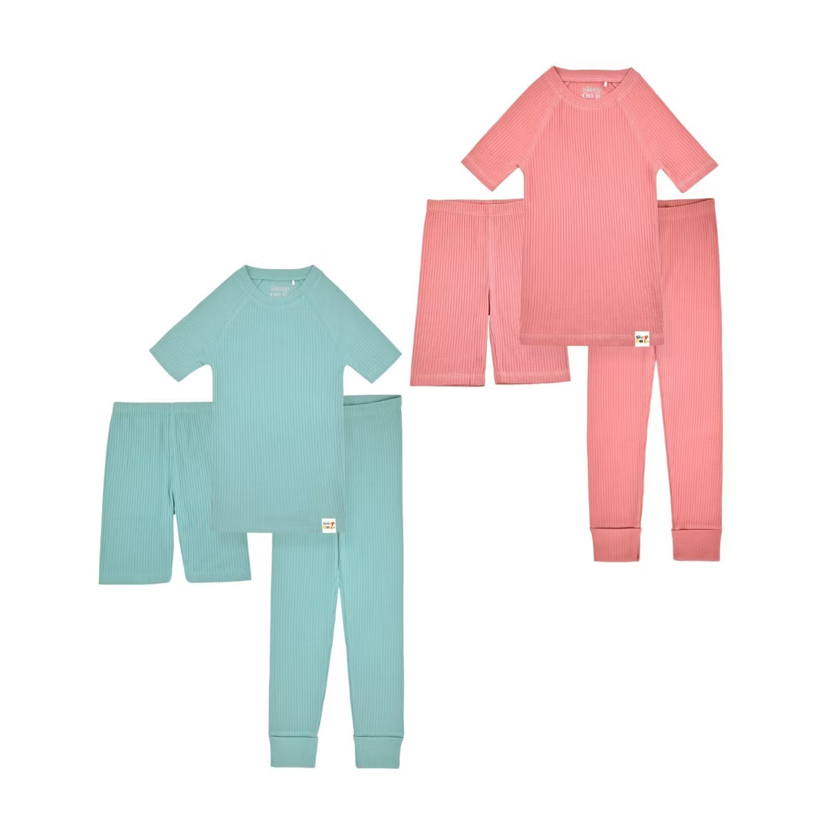 Sleep On It 100% Organic Cotton Rib Knit Snug-Fit 4-Piece and 6-Piece Pajama Sets for Boys & Girl... | Target