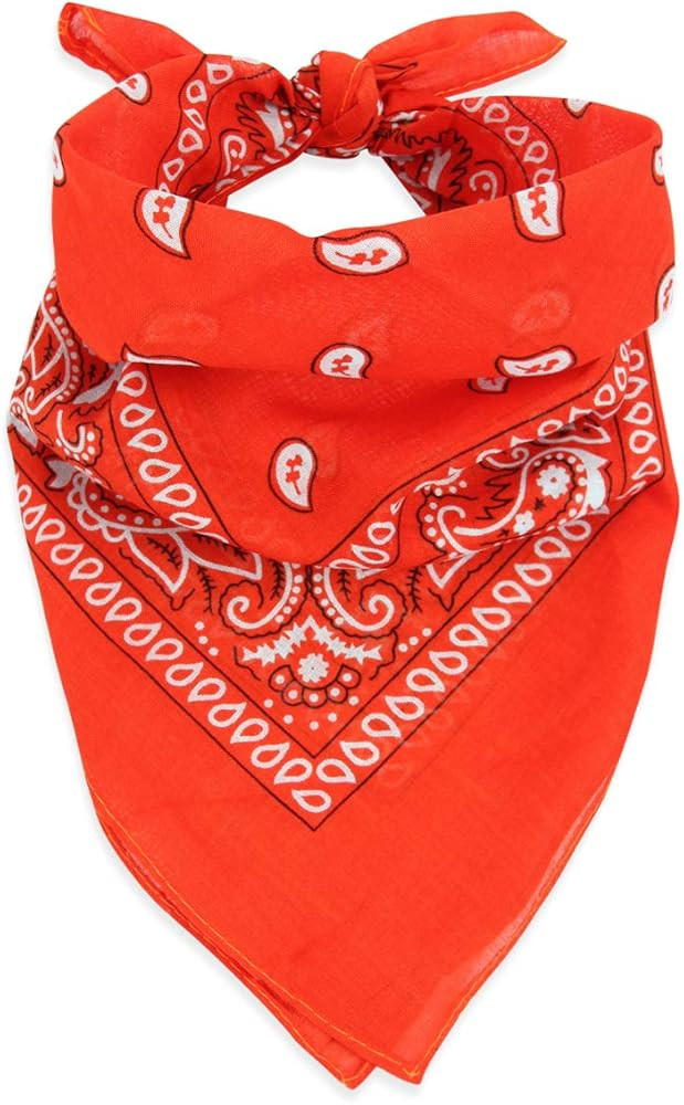 Fabric Face Cover Multi-Purpose Cotton Unisex Bandana - Mouth Shield Scarf Paisley Flag Handkerchief | Amazon (US)