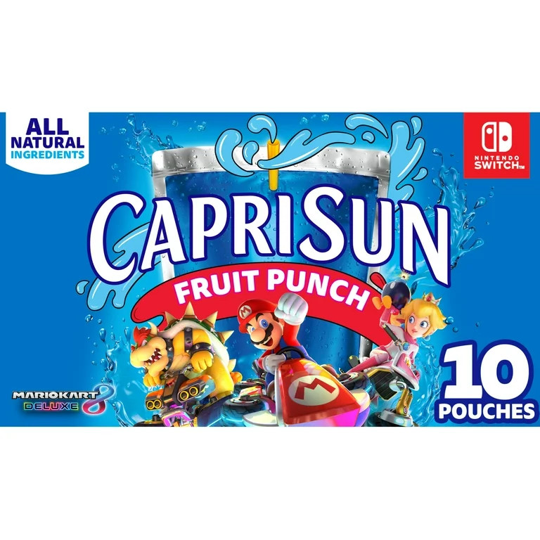 Capri Sun Fruit Punch Juice Box Pouches, 10 ct Box, 6 fl oz Pouches - Walmart.com | Walmart (US)