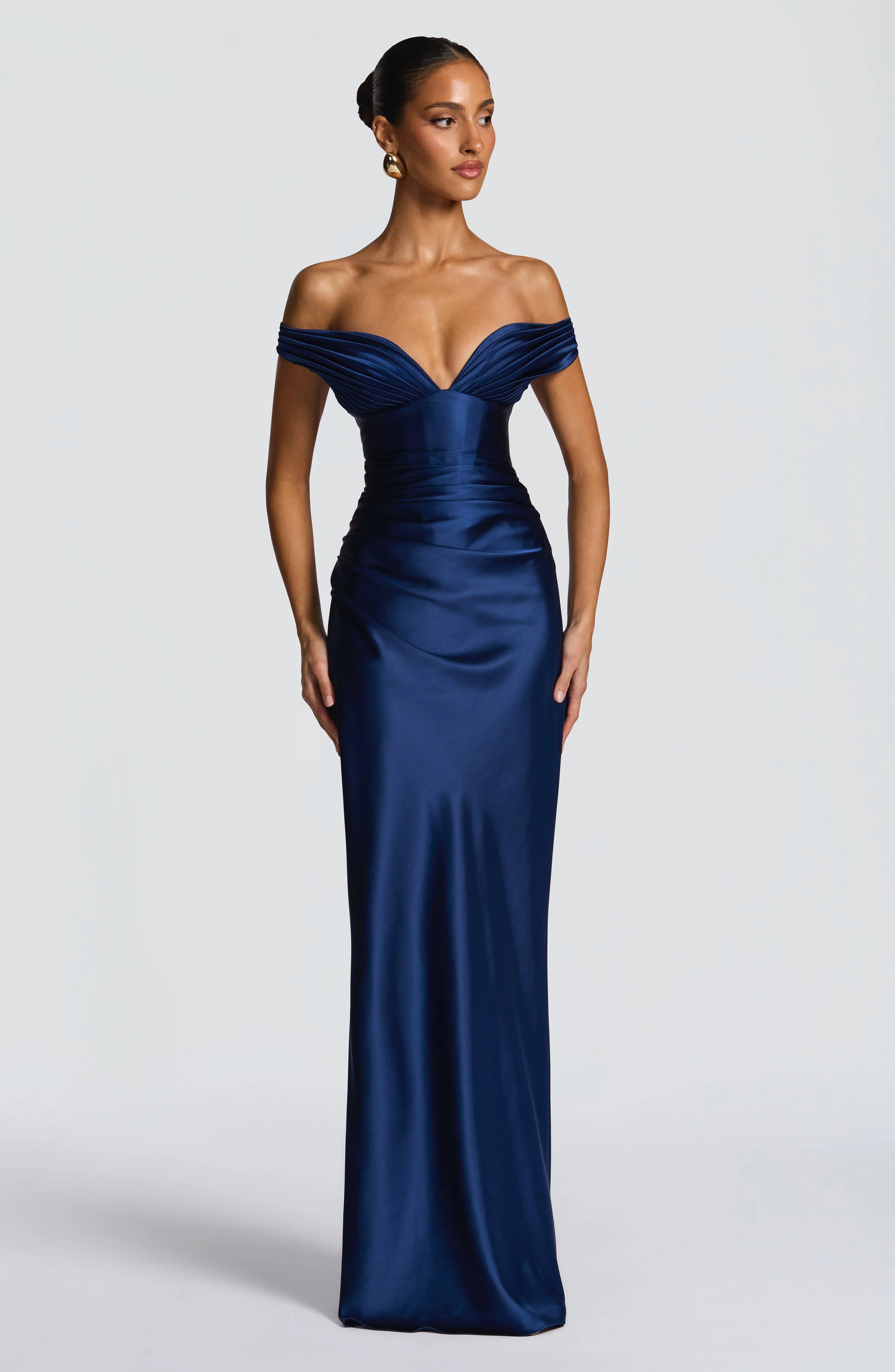 Aurelia Maxi Dress - Navy | Babyboo (global)