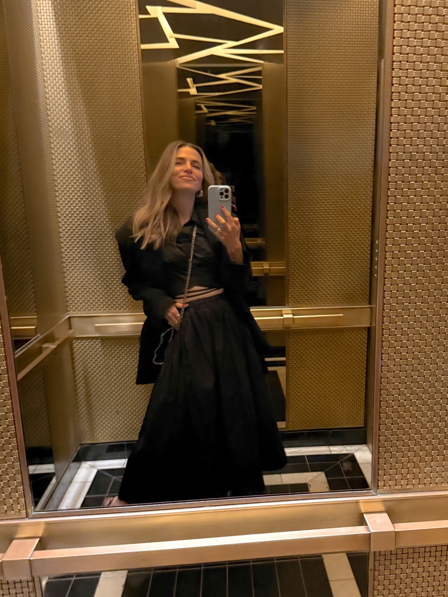 Miami nights definitely call for outfits that feel bold, confident, and a little elevated ✨
This black dinner night out look was perfect for meeting a new friend in Miami — the flowy black full skirt, the feminine black long sleeve wrap tip, and effortlessly chic structured oversized black blazer. I love wearing all black when I want to feel strong, confident, and grounded in my best self.

This is such a good option for date night outfits or any evening where you want to look polished but comfortable.

✨ Miami dinner outfit
✨ Date night outfit women
✨ Chic black outfit
✨ Classy and chic outfit
Winter Date Night Outfits 

#LTKootd #LTKTravel #LTKValentine