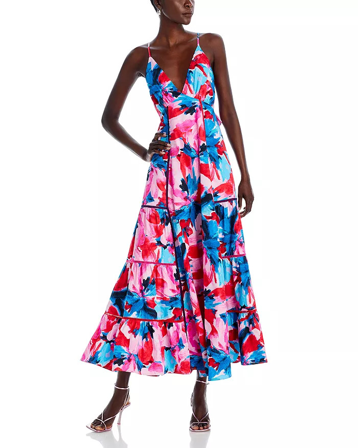 AQUA Floral Tie Back Maxi Dress - 100% Exclusive Back to results -  Women - Bloomingdale's | Bloomingdale's (US)