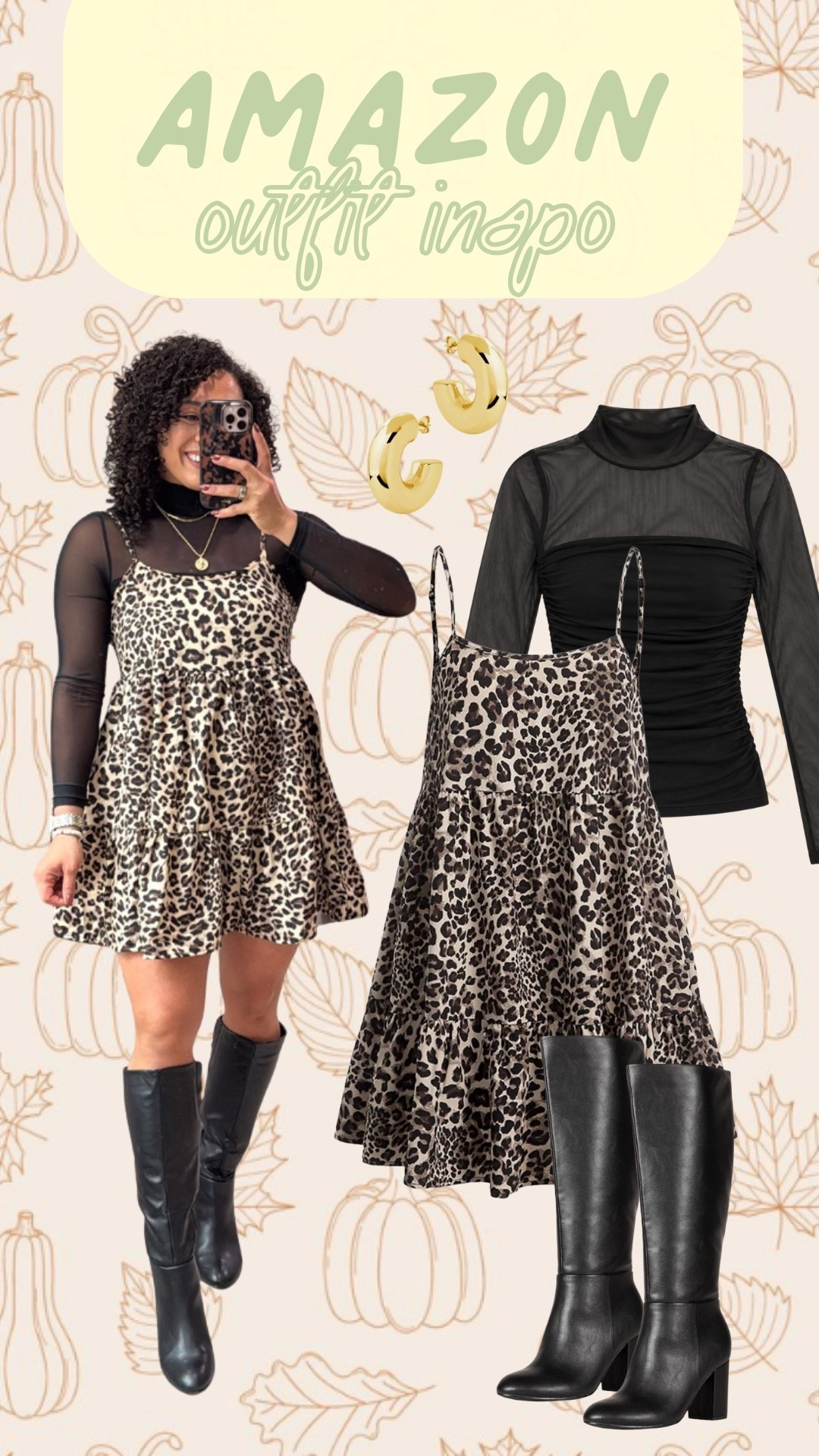 This Amazon cheetah print dress paired with a simple undershirt is such a fun outfit idea for fall. I love the playful print and layered look for a casual day out.

#LTKSeasonal #LTKdayinmylife #LTKgrwm