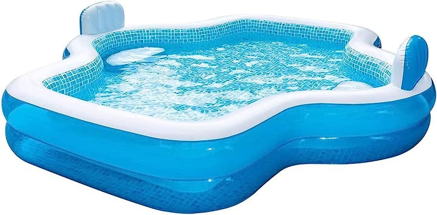 Members Mark Elegant Family Pool 10 Feet Long 2 Inflatable Seats with Backrests. New Version | Amazon (US)