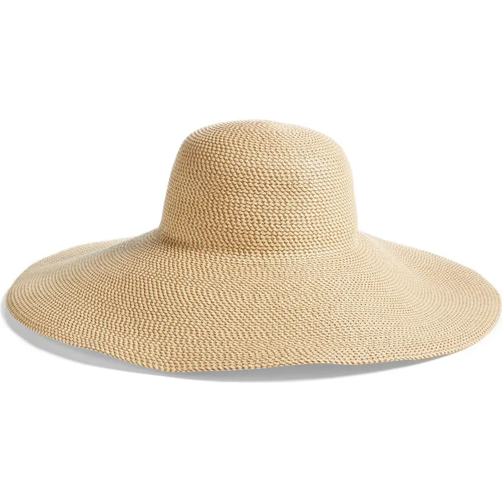 Eric Javits Floppy Straw Hat in Peanut at Nordstrom | Nordstrom