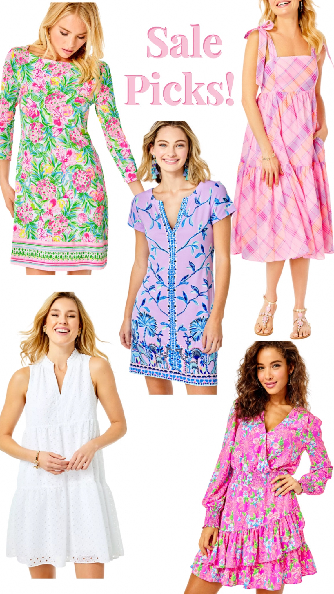 Dress picks from the Lilly Pulitzer Sunshine Sale! 

Swing dress
Ruffle 
Print 
White dress 
Shift 
Resort

#LTKunder100 #LTKSale #LTKsalealert