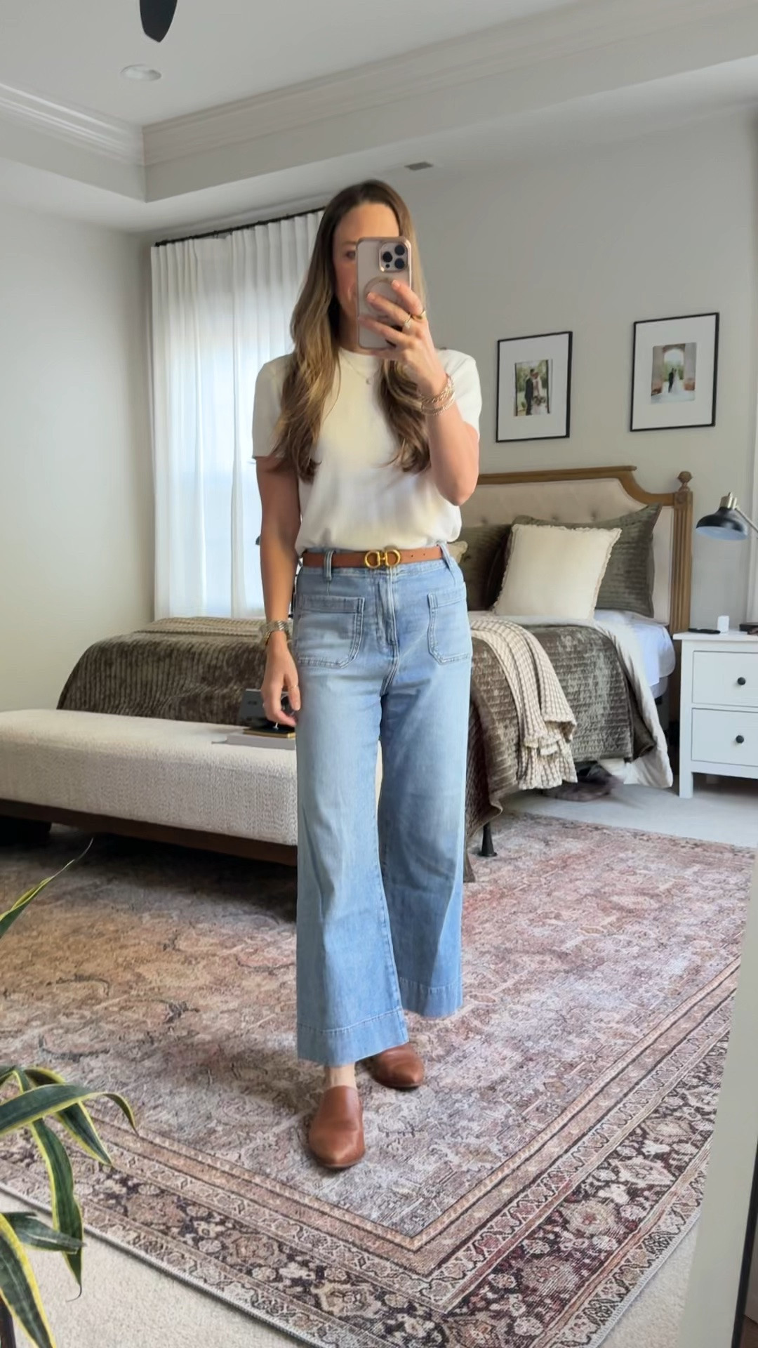 Easy spring capsule outfit with an Amazon short sleeve sweater top + wide leg crop jeans. These Kohl’s jeans are a great affordable alternative to the viral Anthropologie Colette crop jeans, with that same polished wide leg shape. Styled with a simple belt + older Madewell mules for a classic everyday look.

#LTKootd #LTKgrwm #LTKWorkwear

#LTKootd #LTKSeasonal #LTKWorkwear