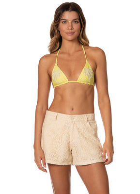 Maaji White Petal Apoli Shorts | Maaji