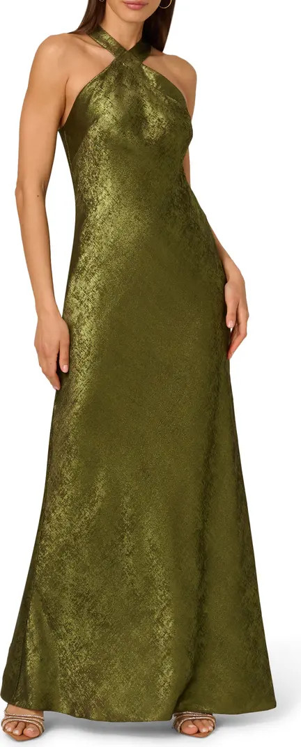 Foiled Trumpet Gown | Nordstrom