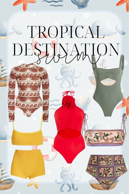 Tropical destination vacation swimwear ideas 

#LTKSeasonal #LTKswim #LTKtravel