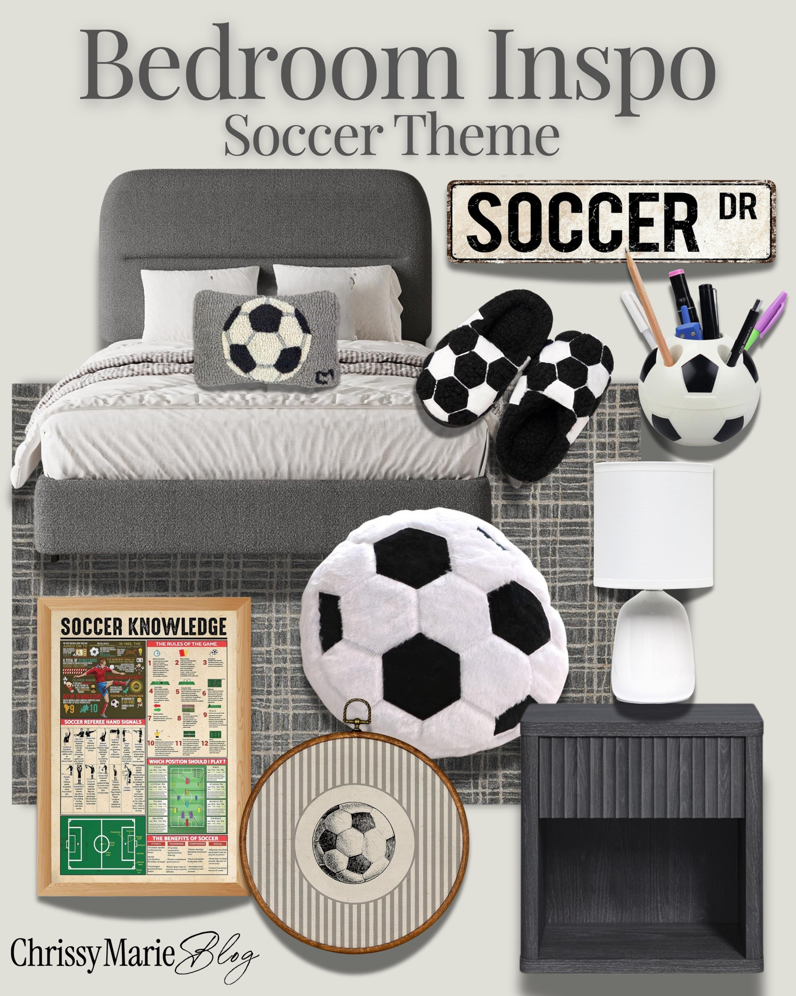 For the little soccer star in your house ⚽✨
Giving their room a fun refresh with cozy textures, playful decor, and pieces that make their love for the game part of the space. Cute, simple, and Amazon-easy — a win all around!

#kidsroominspo #soccerthemedroom #boysbedroomideas #amazonhomefinds #kidsdecorideas #sportsthemedbedroom #roommakeovertips #bedroominspiration 

 #LTKSeasonal #LTKHome