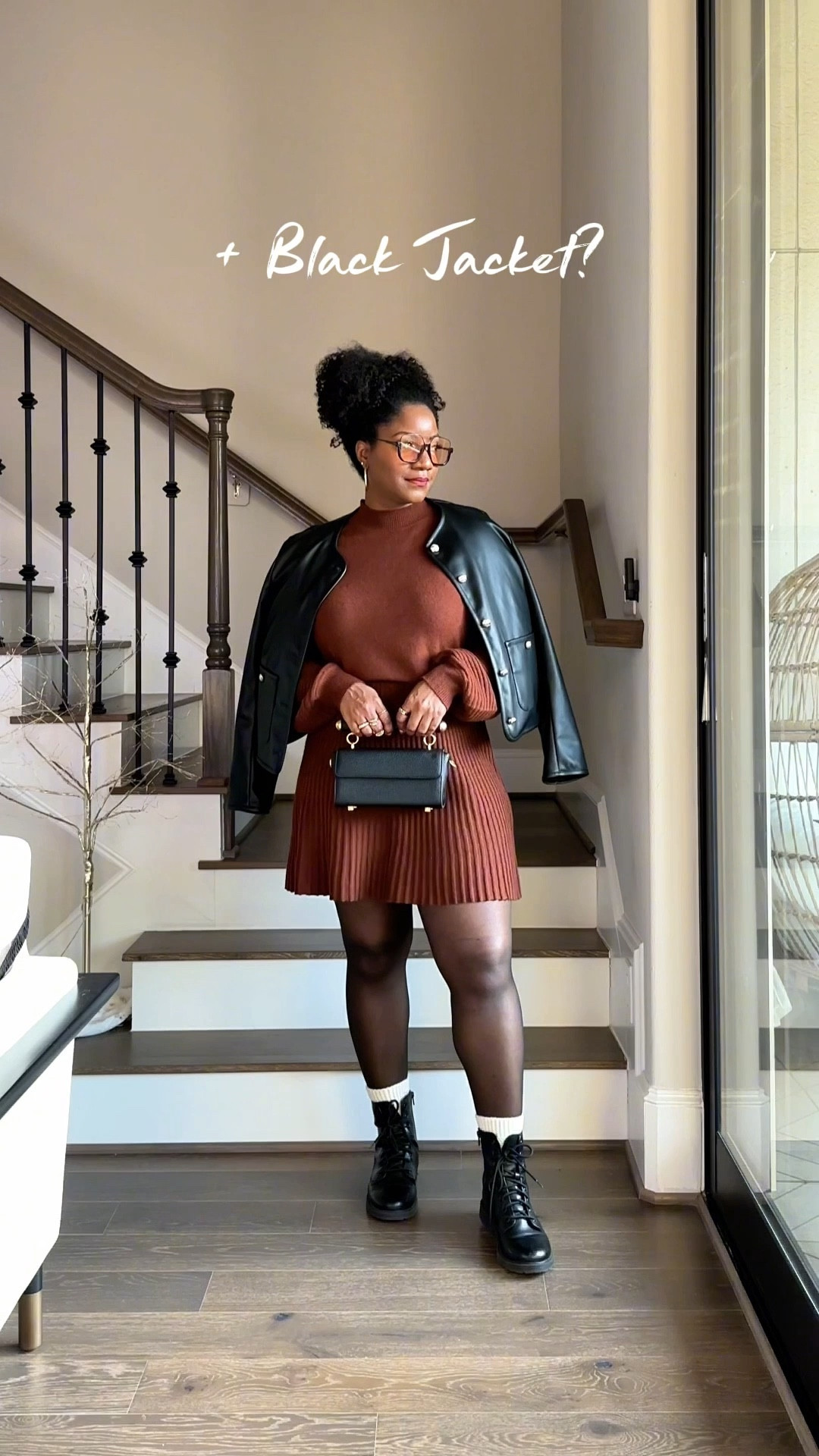 One brown knit skirt set styled three ways. Worn solo for an easy daytime look, layered with a black leather jacket for an edgy vibe, or finished with a neutral coat for a more polished, elevated outfit. A great example of how styling can change the look.

Wearing a L in the set and coats. The bag is from Khoi, so I linked similar.

brown knit skirt set / long sleeve knit set / brown sweater skirt outfit / capsule wardrobe outfit / winter skirt outfit / leather jacket outfit / neutral coat outfit / versatile outfit ideas / amazon fashion finds / fall winter outfit / sleeved outfit 

#LTKFindsUnder100 #LTKSeasonal #LTKMidsize