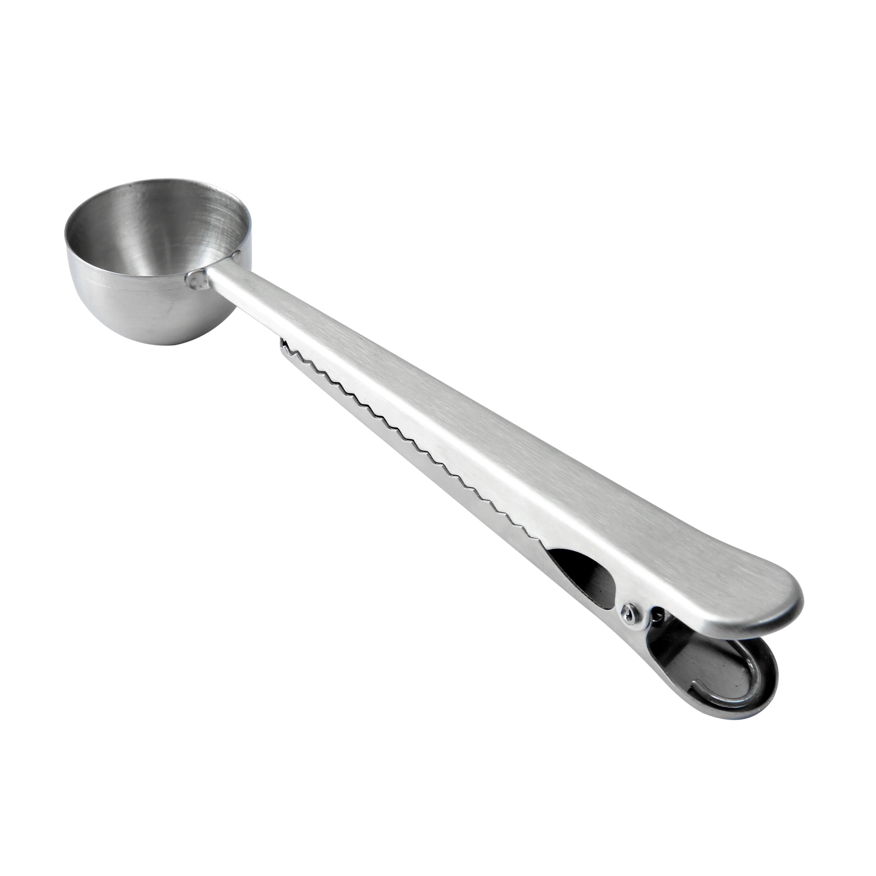 Mainstays Stainless Steel Coffee Measuring Spoon with Bag Sealing Clip Silver | Walmart (US)