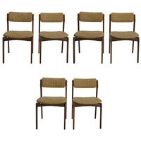 Set Of Six Danish Rosewood Dining Chairs By Erik Buch | Etsy (US)