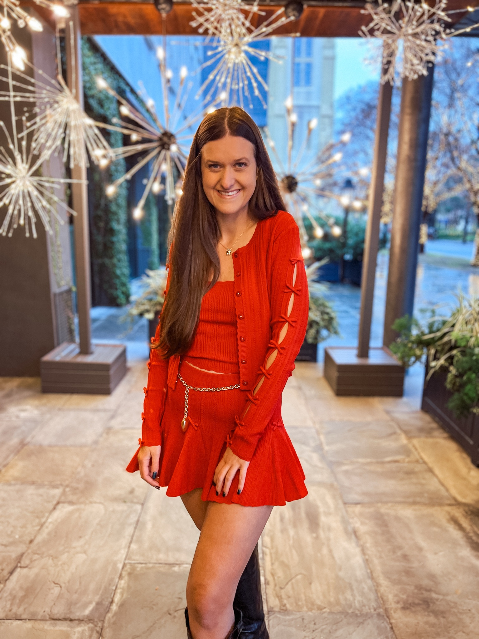 The most perfect holiday red set for all your holiday parties this season! i’m obsessed with all the little bow details! 

#LTKHoliday #LTKGiftGuide #LTKSeasonal