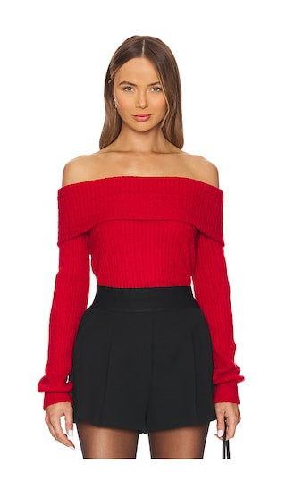 Off Shoulder Top in Red | Revolve Clothing (Global)