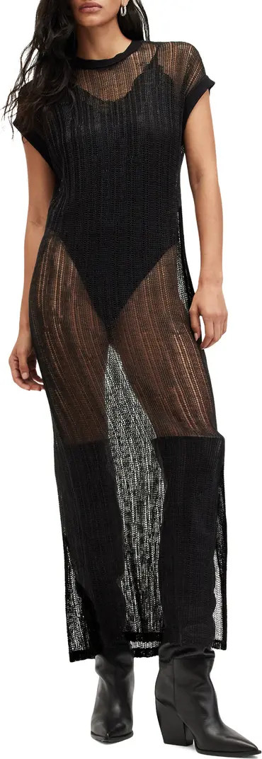 AllSaints Giana Open Knit Maxi Sweater Dress | Nordstromrack | Nordstrom Rack