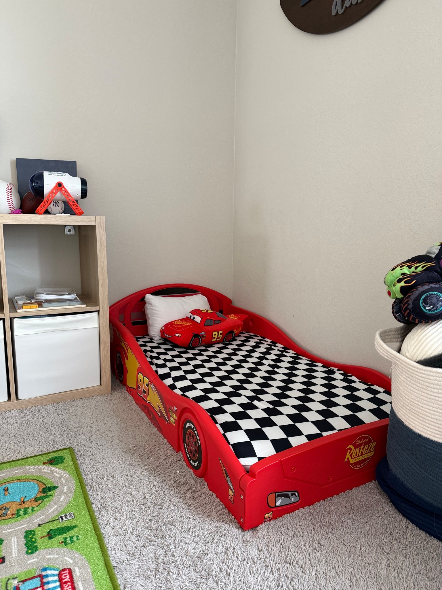 Lightning, McQueen toddler floor bed

#LTKHome #LTKBaby #LTKKids