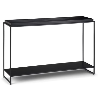 47" Morton Tray Top Console Table Black - Wyndenhall | Target
