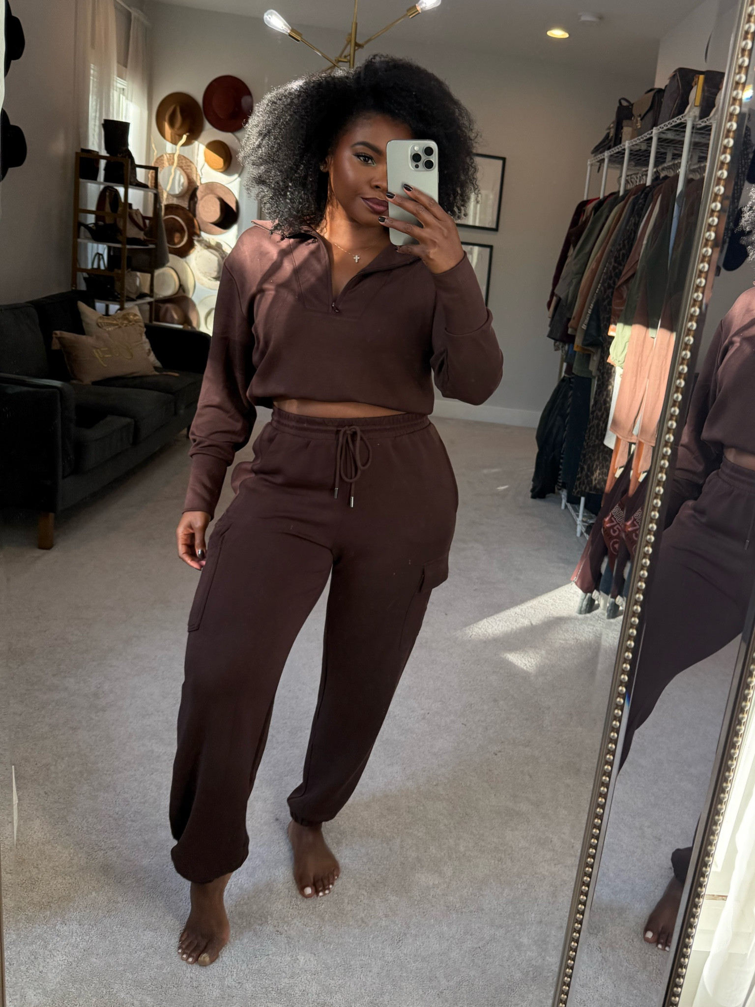 I told you guys this set was EVERYTHING! The brown is almost sold out but they have PLENTY of other colors and it’s still on sale. Top: Small
Bottom: Large 


#LTKFindsUnder50 #LTKStyleTip #LTKMidsize