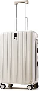 Hanke 20 Inch Carry On Luggage Airline Approved, Lightweight PC Hardside Suitcase with Spinner Wh... | Amazon (US)
