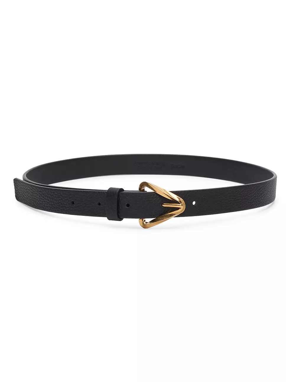Saint Germain Triangle-Buckle Leather Belt | Saks Fifth Avenue