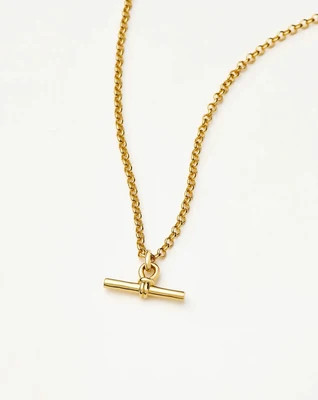 Chunky T-Bar Chain Necklace | 18ct Gold Plated | Missoma UK