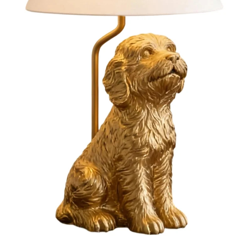 Dog Night Light, Golden Design with Shade for Bedroom Decor and Bedside Comfort | Walmart (US)