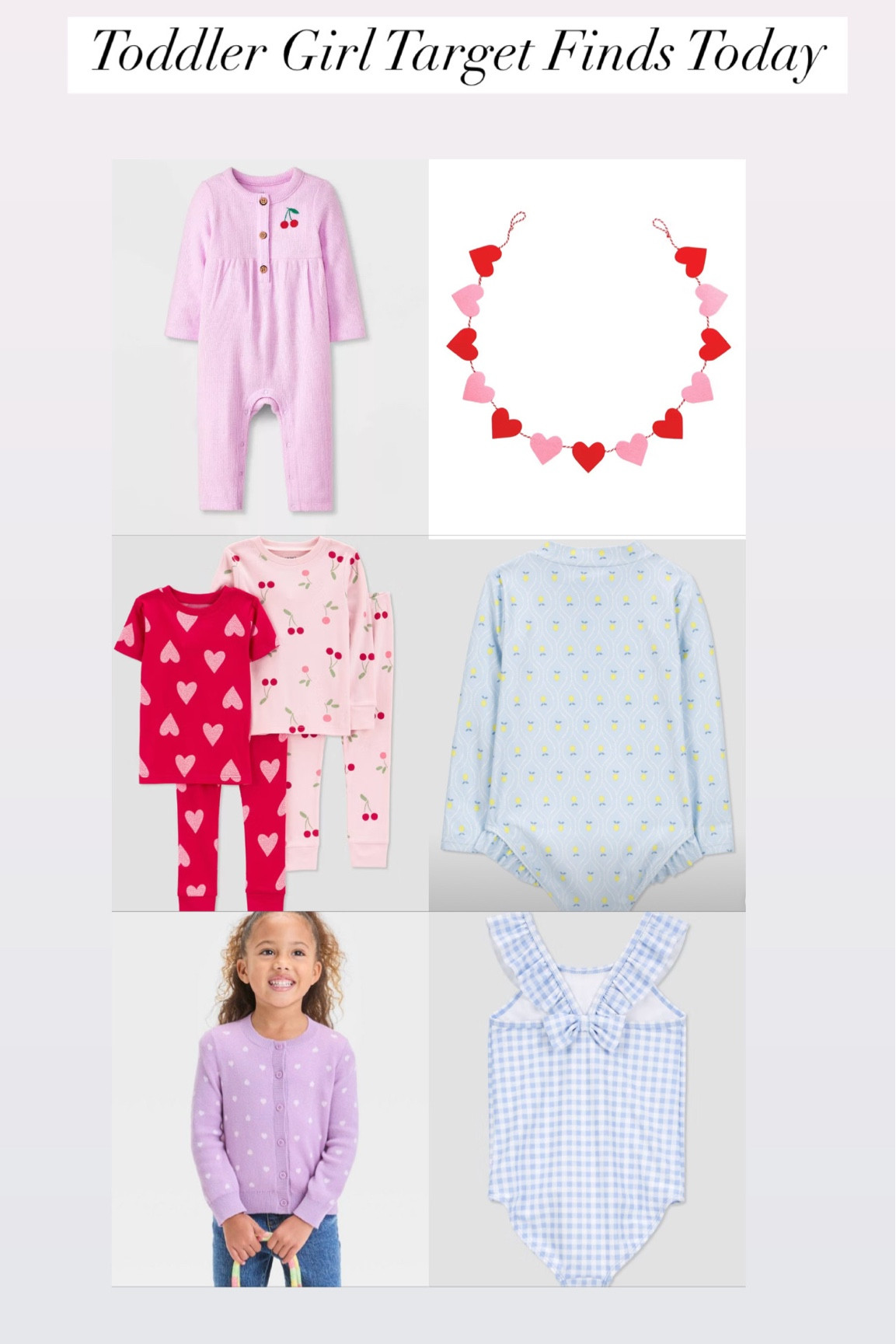 Toddler girl Target finds today #target #targetvalentines #toddlervalentines #targetswim