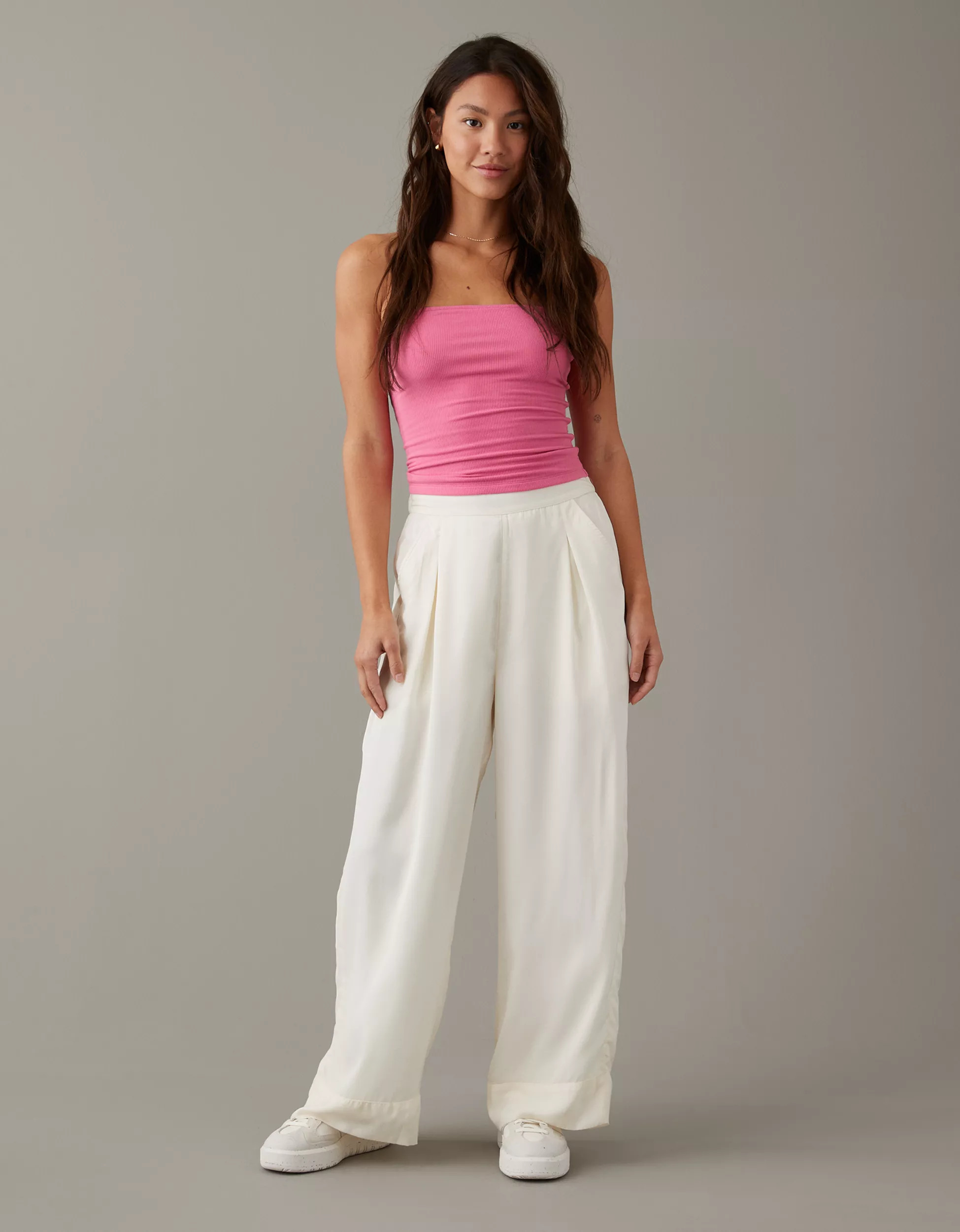 AE High-Waisted Pull-On Wide Leg Pant | American Eagle Outfitters (US & CA)
