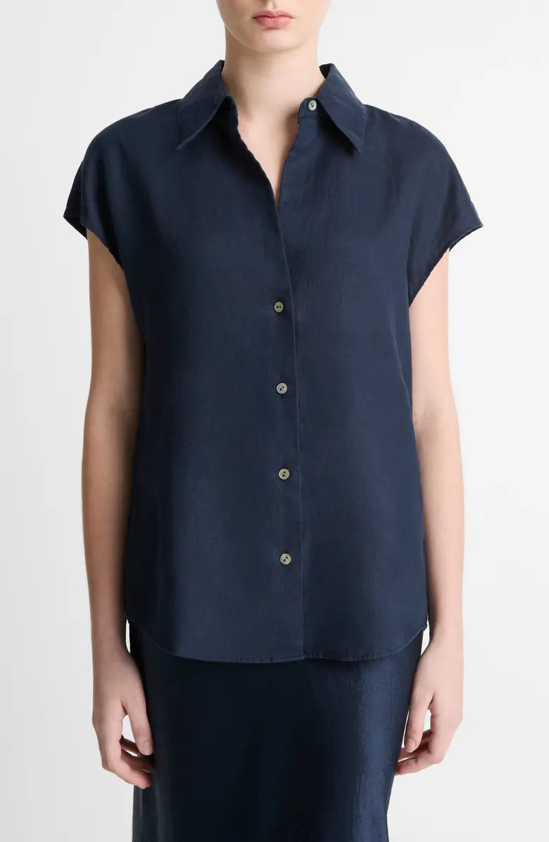 Vince Dolman Sleeve Linen Shirt | Nordstrom | Nordstrom