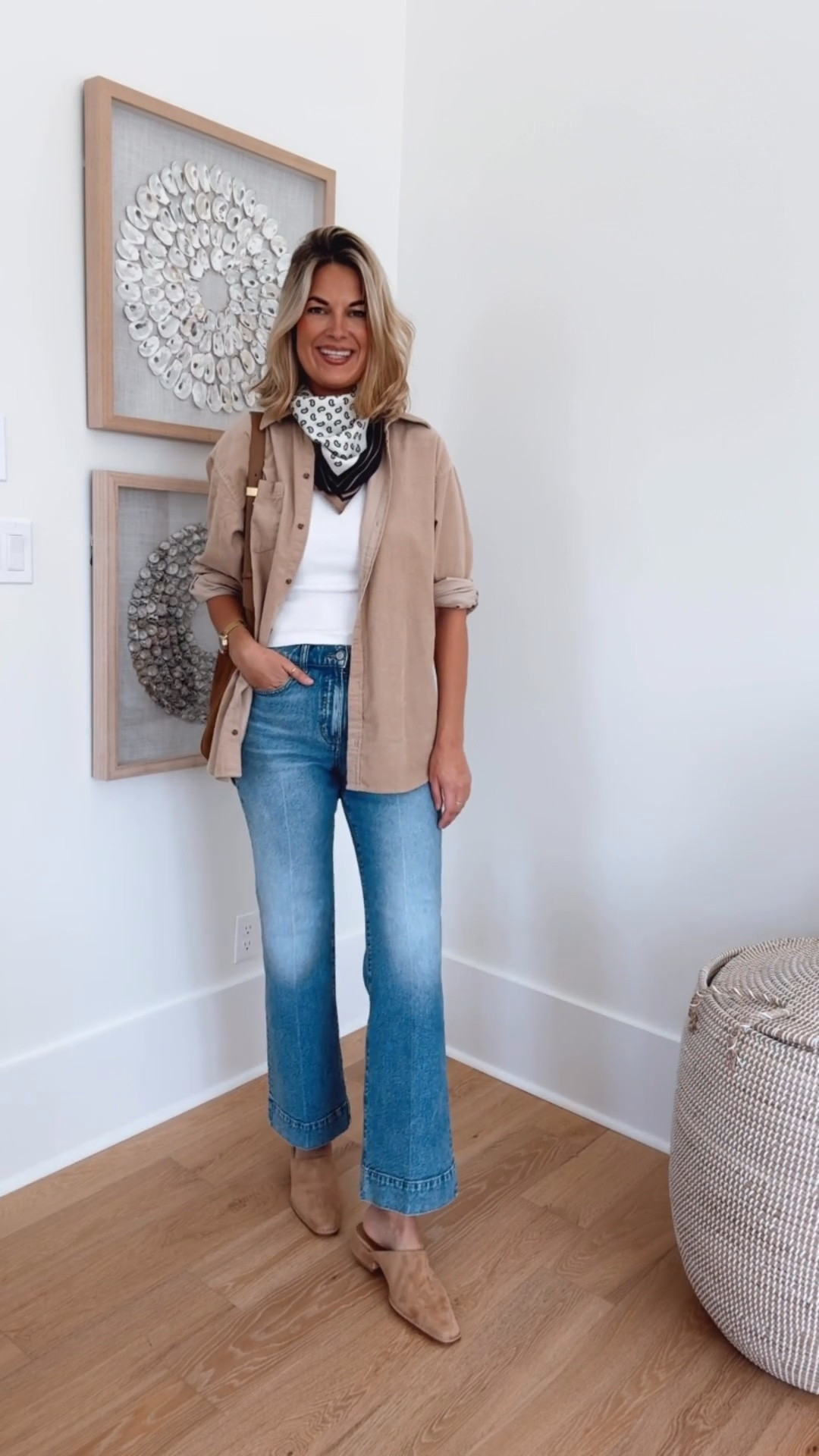 Fall outfit. I am 5’11” wearing small tank. Small tall cord shirt. 27 tall jeans. Shoes true to size.

#LTKOver40 #LTKTall #LTKSaleAlert