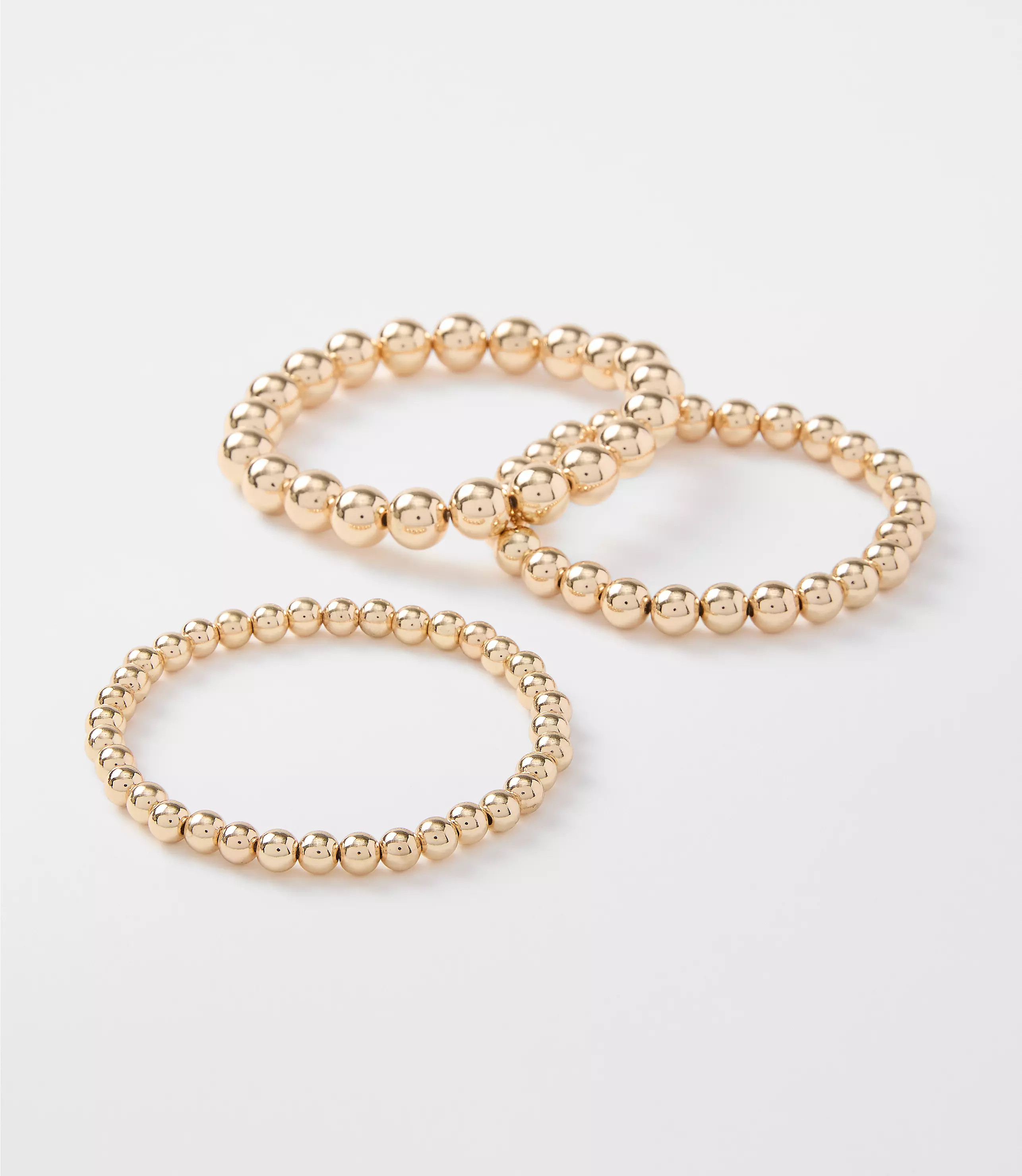 Metallic Ball Stretch Bracelet Set | LOFT