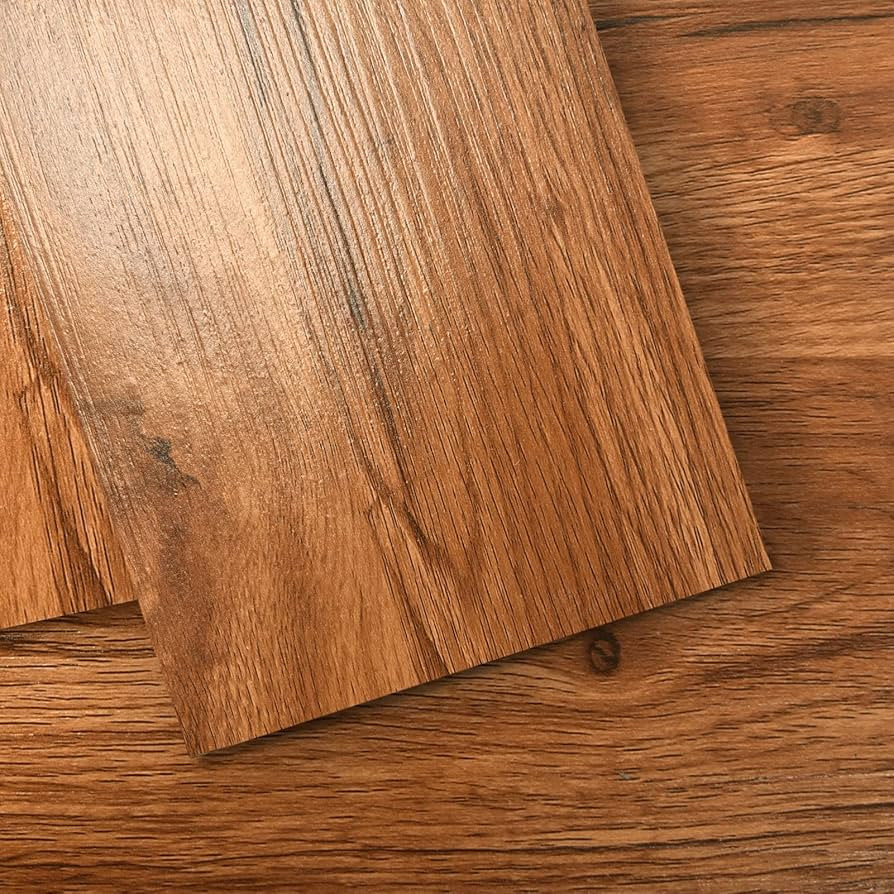 Art3d 36-pack 54 Sq.ft Peel and Stick Floor Tiles Vinyl Plank Flooring Wood Look, Adhesive and Wa... | Amazon (US)